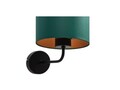 Aplica de perete ELTAP, Vespillo, 26x18x24 cm, 1xE27, 15W, otel/PVC, verde/auriu