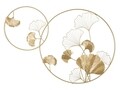 Decoratiune de perete Double Leaf, Mauro Ferretti, 120.5x80.5 cm, fier, auriu