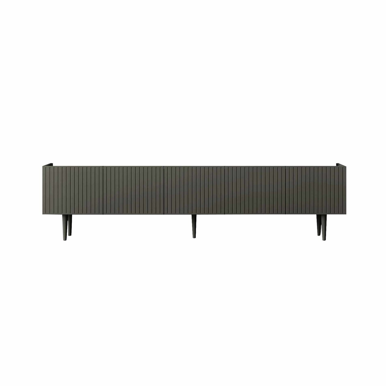 Comoda TV, Hanah Home, Capella 200, 200x50x29 cm, MDF, Gri - view 4