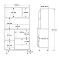 Dulap multifunctional, Locelso, RE3-SW, Stejar / Alb