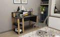 Birou, Retricy, Queens, 120x59.6x95.2 cm, PAL, Antracit / Stejar