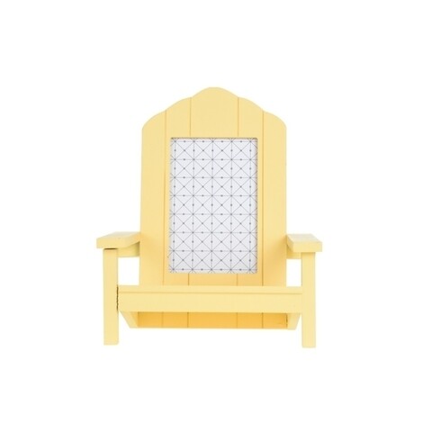 Ramă foto Beach Chair, 20 x 19 x 23 cm, MDF, galben