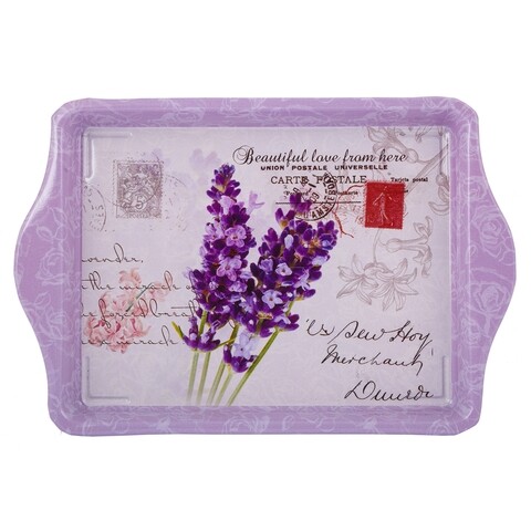Tava pentru servire Lavender, Creaciones Meng, 21.5x14.5 cm, metal