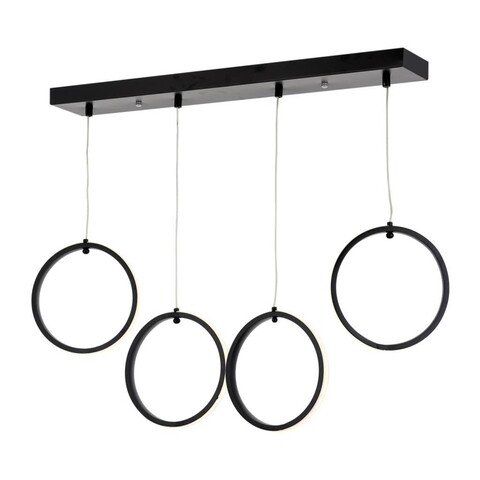 Lustra siyah, 2004/4 s sy, squid lighting, 70x10x70 cm, 100w, negru