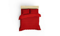 Lenjerie de pat dubla Super King (EU) (IT), 3 piese, Elegant - Red v2, Cotton Box, Bumbac Satinat