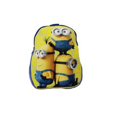 Ghiozdan cu un compartiment minions fancy, zz, 26x32 cm, plus, multicolor