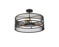 Plafoniera ELTAP, CE3A-B, Orabela, 55x32 cm, 3xE27, 15W, otel, negru