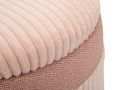 Set 3 taburete cu spatiu de depozitare Pink, Mauro Ferretti, 40.5x49.5 cm, MDF/poliester, roz