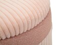 Set 3 taburete cu spatiu de depozitare Pink, Mauro Ferretti, 40.5x49.5 cm, MDF/poliester, roz