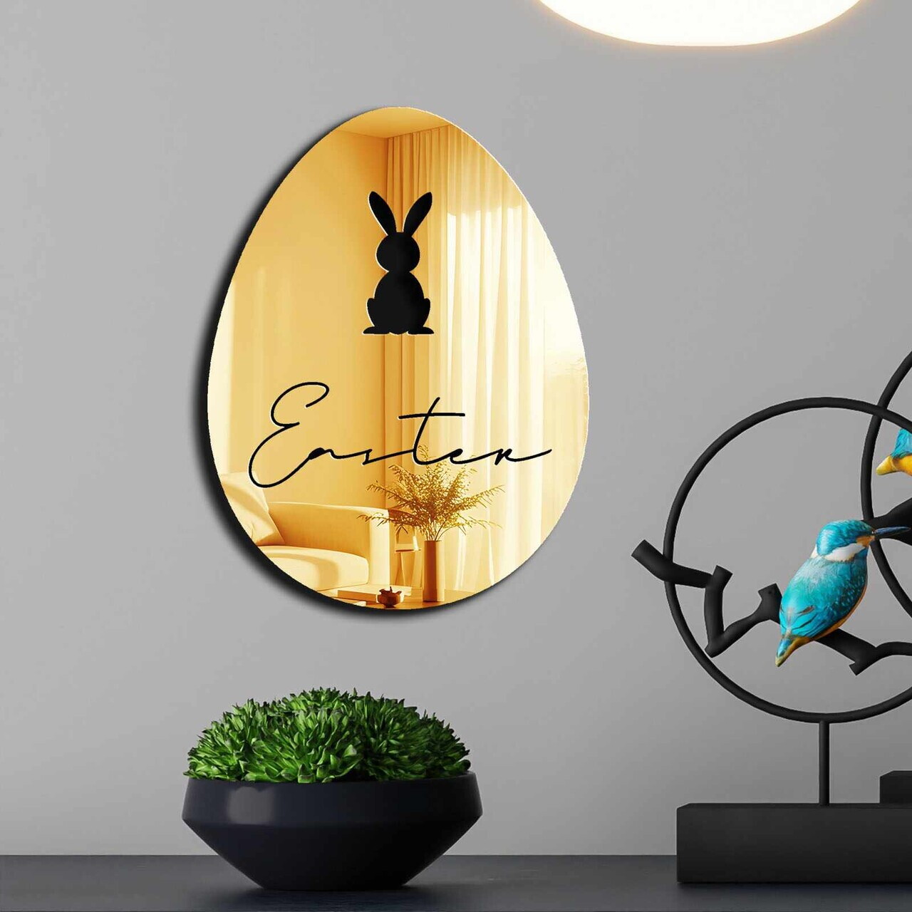 Oglinda decorativa, EAS006GOLD, Baza din 100% EVA (Grosime: 10 mm), Auriu — imaginea 2