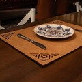 Set suporturi pentru farfurie, Payna, 790PYN1146, Lemn , Produs lucrat manual, Maro