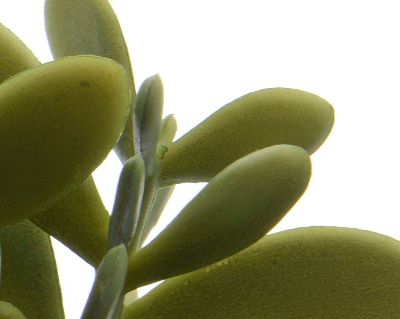 Floare artificiala in ghiveci Succulent v3, Decoris, 5 x 5 x 12 cm, plastic/iuta, verde