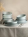 Serviciu de masa Mavi, Homla, 18 piese, ceramica, albastru