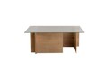 Masuta de cafea, Nordure, Vetrino, 105x40x65 cm, Sticla temperata , Stejar Honey
