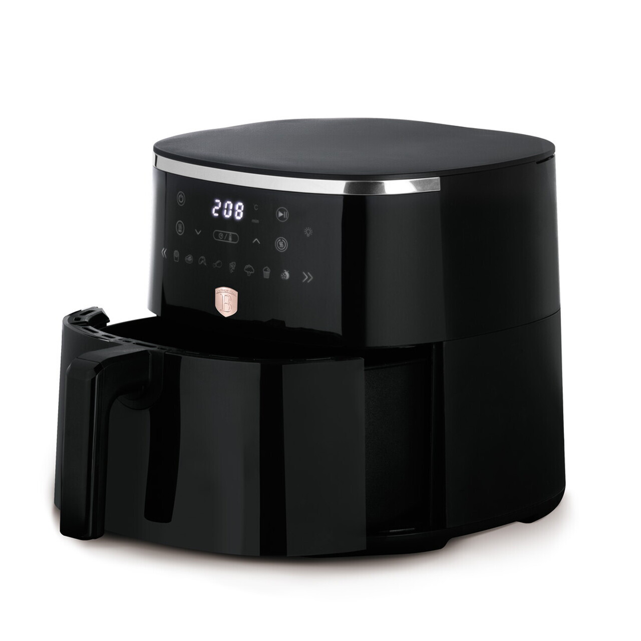 Friteuza cu aer cald si fereastra Berlinger Haus, Black Rose, 36.3x29.1x28 cm, 6.15 L, 1450W-1750W, negru - imagine 3