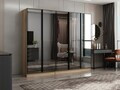 Dulap pentru haine, Hanah Home, Nisa, 225x210x52 cm, Dore