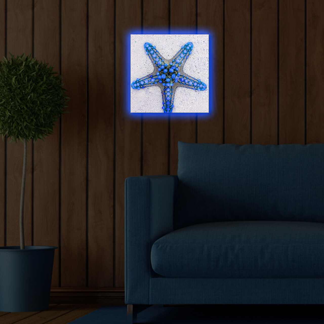 Tablou decorativ cu lumina LED, 2828DACT-50, Dimensiune: 28 x 28 cm, Multicolor - view 3