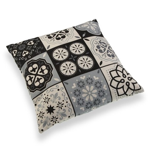 Perna decorativa Mosaic Black, Versa, 45 x 45 cm, poliester