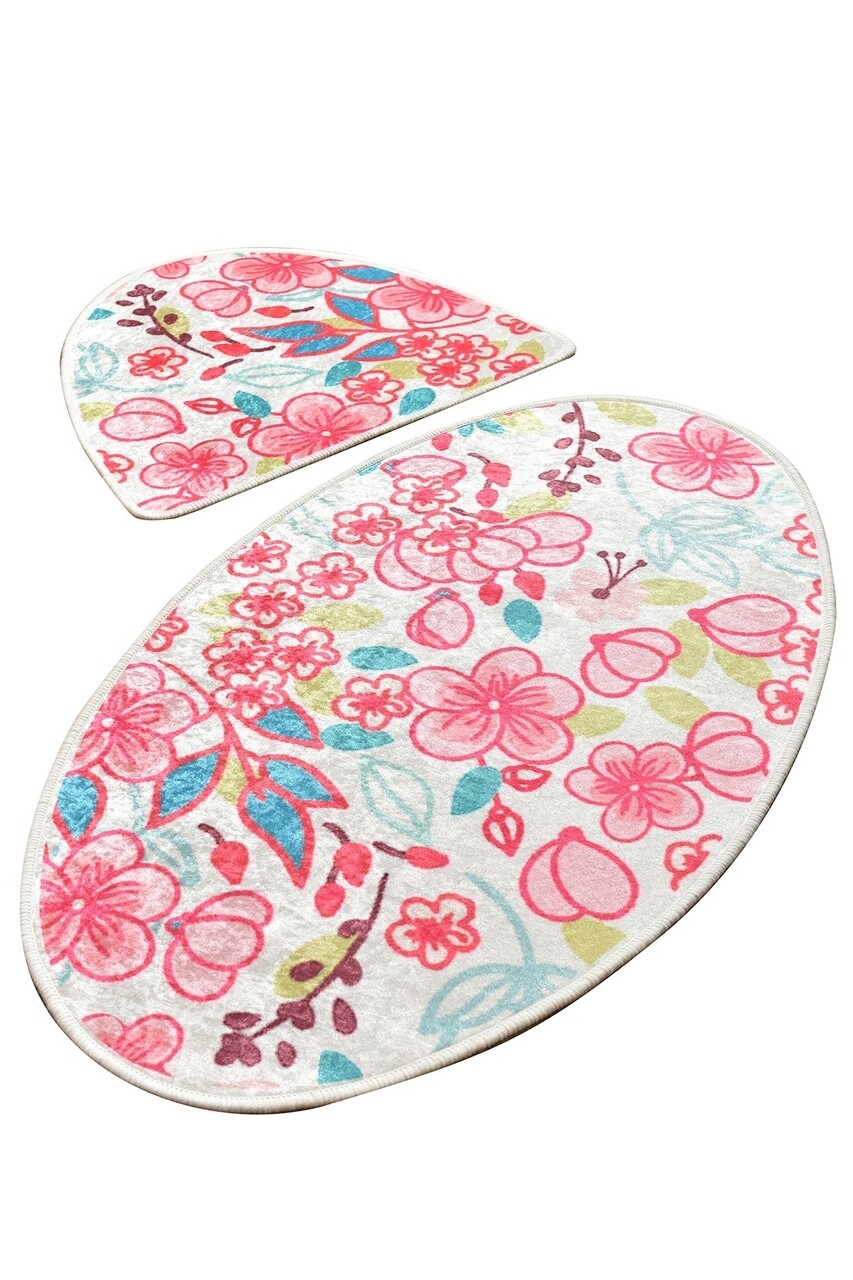 Set 2 covorase de baie, Chilai, Dolce Oval, multicolor - 1 | YEO