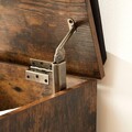 Bancheta cu spatiu depozitare. Vasagle, 76x40x48 cm, max 150 kg, in sintetic/PAL, maro rustic
