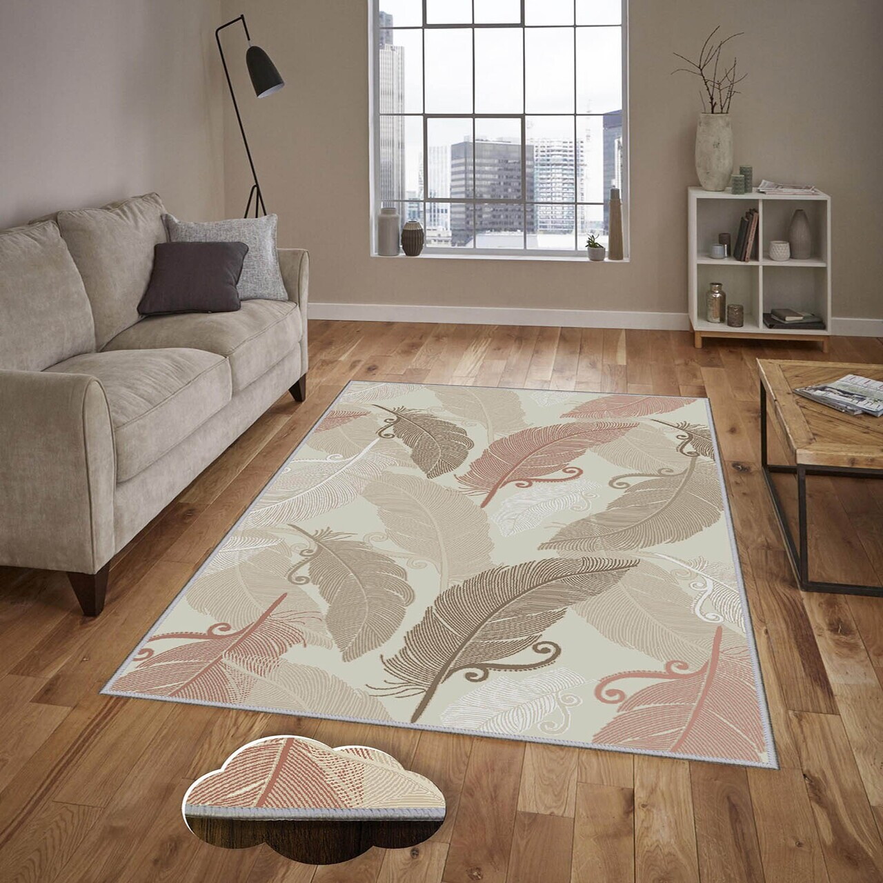 Covor Eexfab1149 100x300 cm Poliester Multicolor