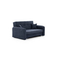Canapea extensibila 3 locuri, ELTAP, Laine, 155x105x75 cm, lemn/poliester, albastru inchis