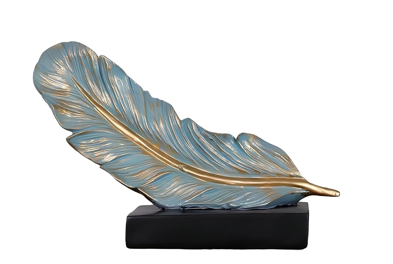 Decoratiune, CY0360, 19x21x12 cm, Poliester, Verde menta