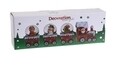 Set 3 globuri de zapada + locomotiva