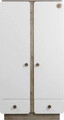 Dulap pentru haine, Çilek, Natura Baby 2 Doors Wardrobe, 103x195x56 cm, Multicolor