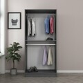 Dulap pentru haine, Minerva, Kale Anthracite, 90x190x52 cm, PAL, Antracit