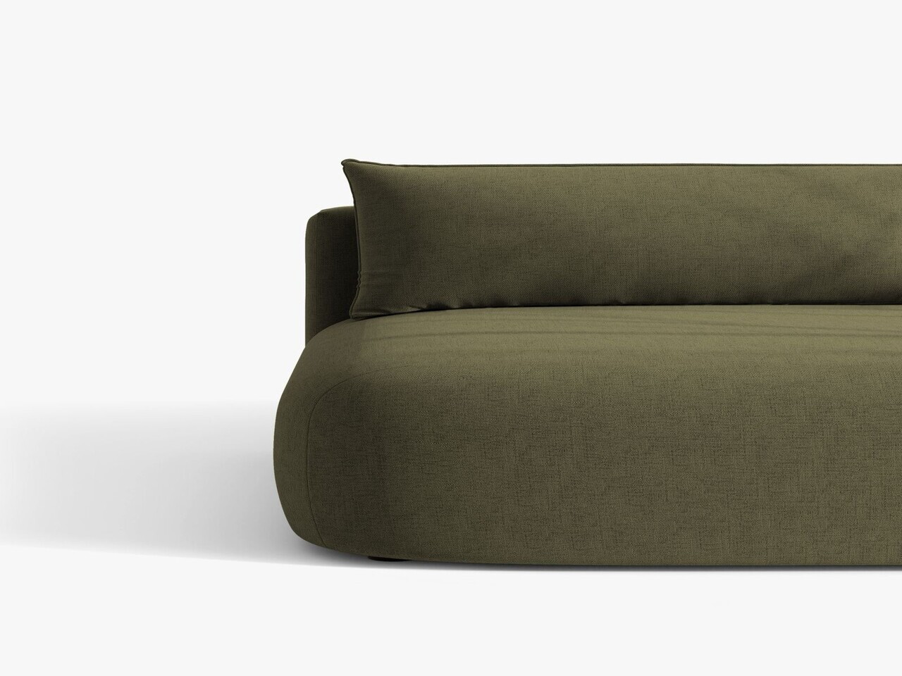 Canapea extensibila 3 locuri, Hena, Micadoni Home, 205x112x85 cm, tesatura structurata, verde — imaginea 7
