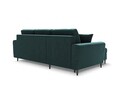 Coltar extensibil reversibil 4 locuri, Moghan, Micadoni Home, BL, 241x145x88 cm, catifea, albastru petrol