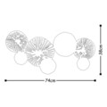 Decoratiune de perete, Metal Art , Metal, Dimensiune: 74 x 38 x 5 cm, Multicolor