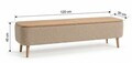 Comoda TV, Hanah Home, Sarven, 120x45x30 cm, Bej