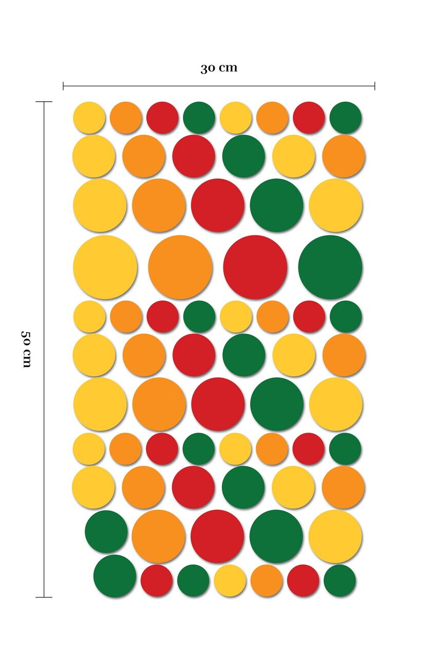 Sticker decorativ, 309037, 30 x 50 cm, Multicolor — imaginea 2