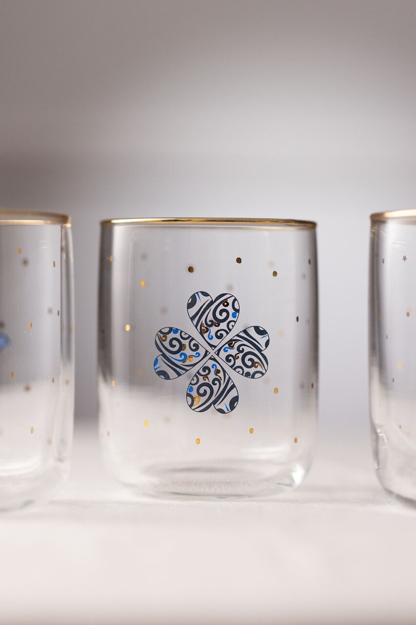 Set pahare, Hermia, 127RKL1149, Auriu / Transparent - view 4