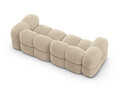 Canapea 4 locuri, Loretto, Cosmopolitan Design, 250x100x68 cm, catifea, bej deschis