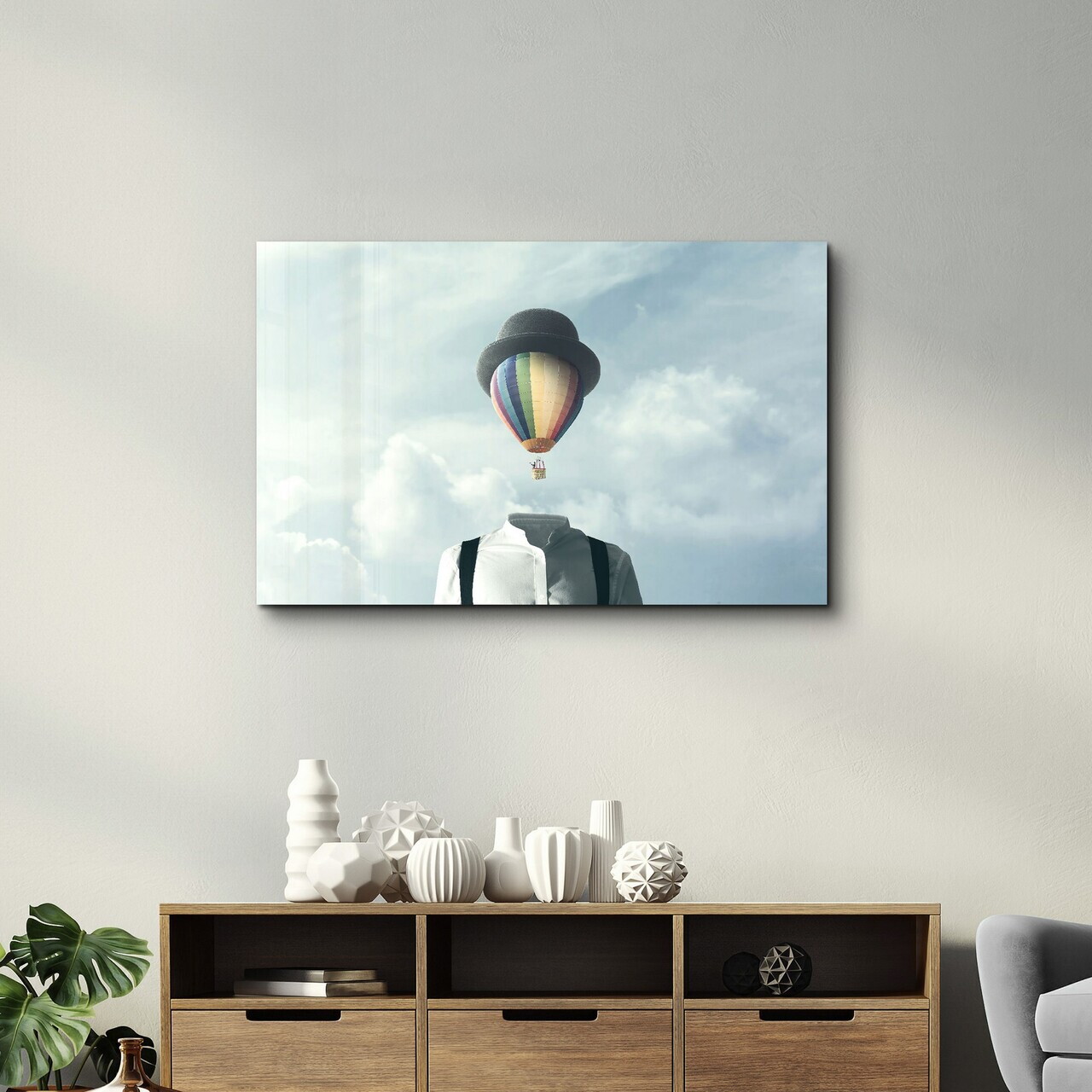Tablou decorativ, CAM-5015, Dimensiuni: 46 x 72 cm, Multicolor — imaginea 2