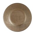 Set 6 farfurii intinse, Vivalto, Ø21 cm, sticla, auriu