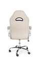 Scaun de birou Boneville, Bizzotto, 52 x 66 x 114 cm, piele ecologica, bej