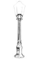 Lampadar de exterior, Avonni, 685AVN1297, Plastic ABS, Negru