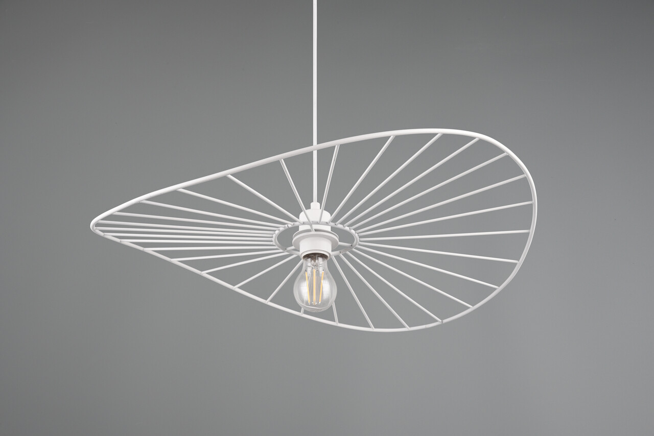 Lustra Chapeau, RL, 60x150 cm, 40W, 1x E27, metal, alb mat