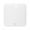 Cantar digital pentru baie, Brabantia, White, 30x30x2.4 cm, max 180 kg, sticla, alb