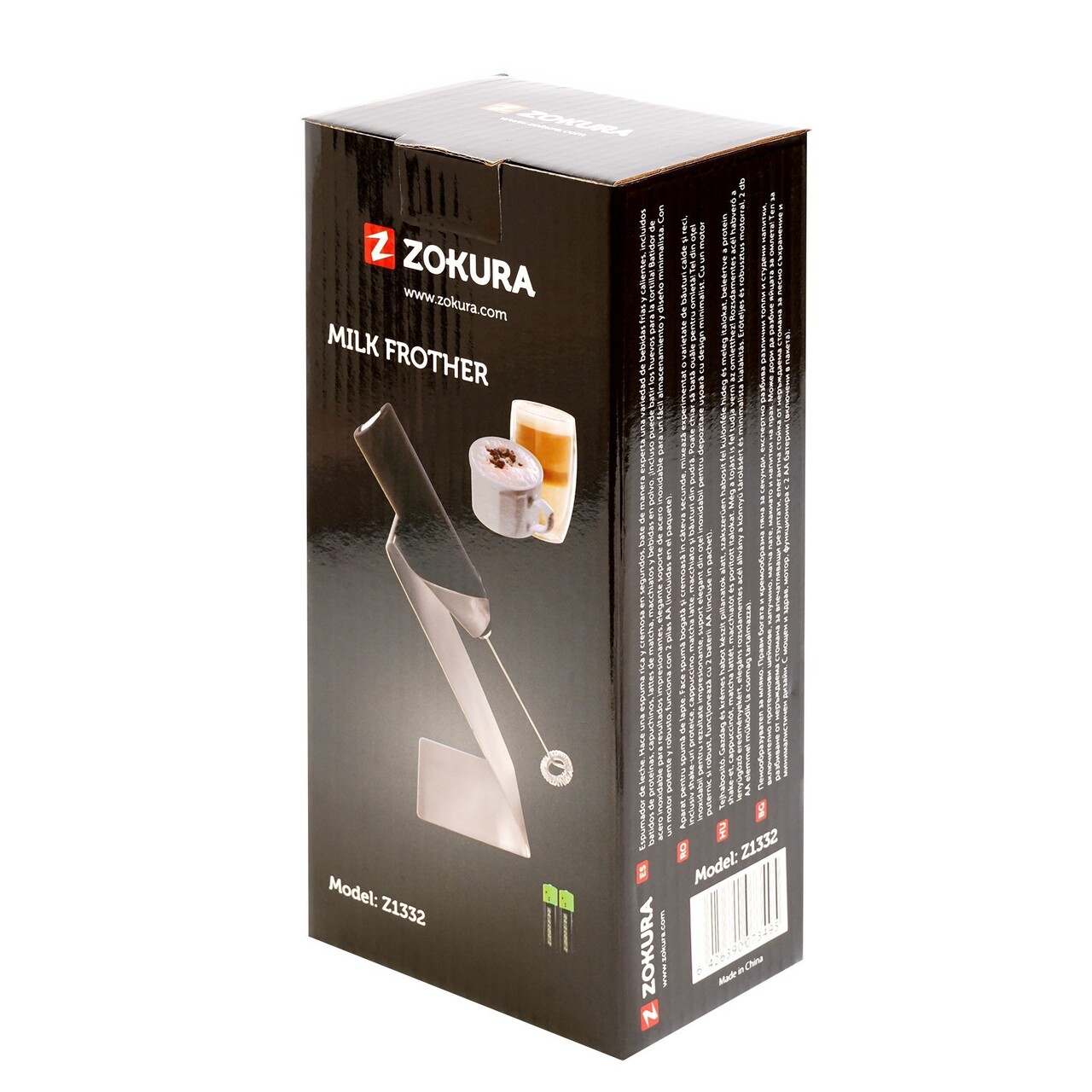 Aparat spumare lapte, cu suport din inox - Zokura - imagine 7