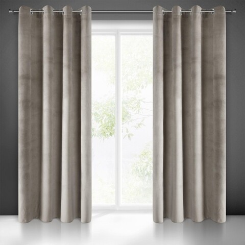 Draperie eurofirany, pierre, 140x250 cm, poliester, bej inchis