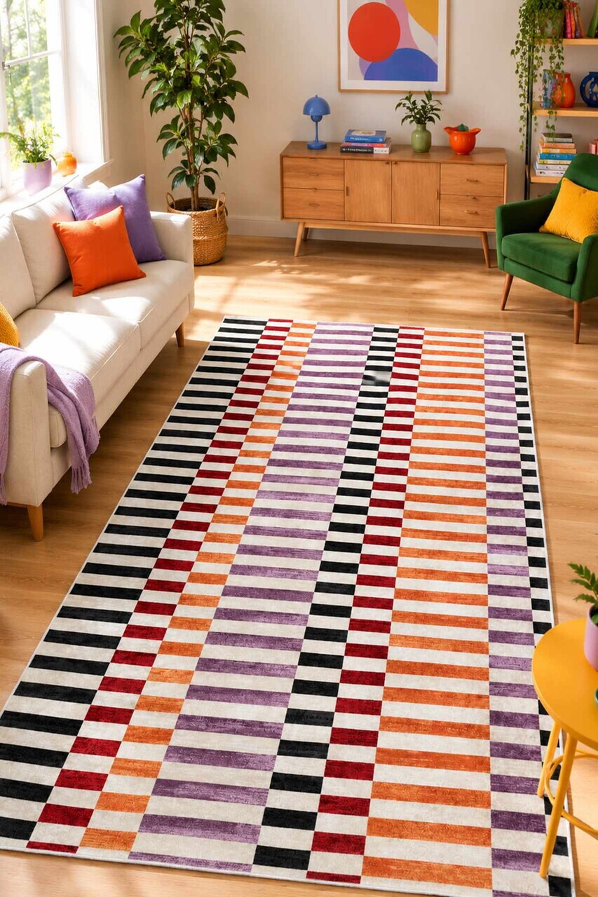 Covor, Luo, 80x300 cm, Multicolor — imaginea 2