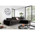 Coltar extensibil dreapta 3 locuri ELTAP, RT-97RIV, Grayson, 278x205x92 cm, lemn/poliester, gri inchis