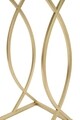 Masuta Glam, Mauro Ferretti, 45.5x25.5x60 cm, fier, negru/auriu