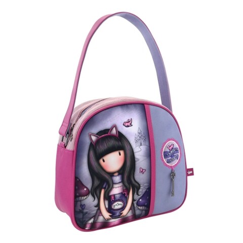 Geanta de mana, gorjuss, cheshire cat, 30 x 28.5 x 11.5 cm, poliester/neopren, multicolor