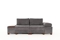 Canapea extensibila 3 locuri, Balcab Home, 825BLC4307, Lemn, Gri